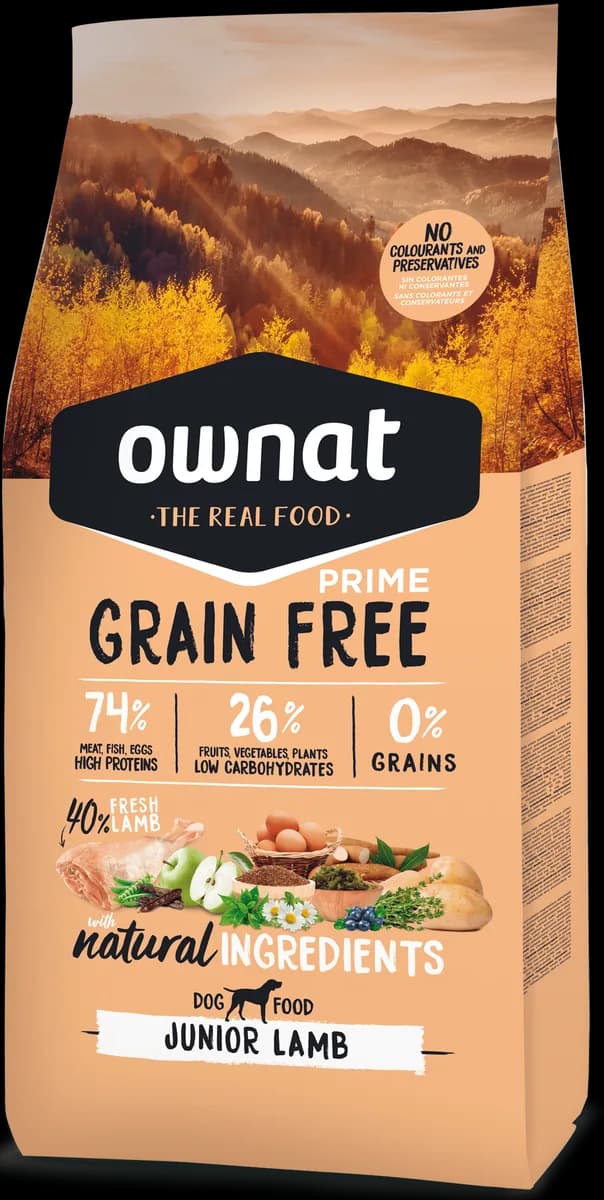Pienso Perros Ownat Grain Free Junior Cordero 3 kg — foto principal