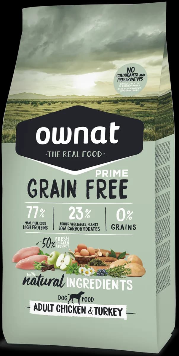 Pienso Perros Ownat Grain Free Adult Pollo y Pavo 3 kg — foto principal