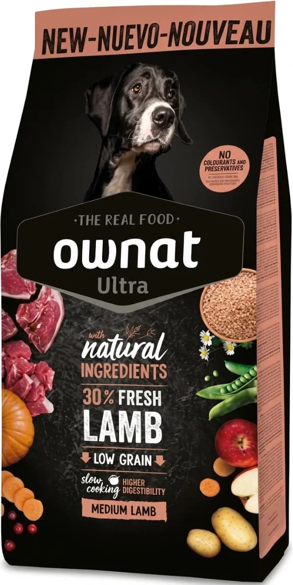 Pienso Perros Ownat Ultra Medium Lamb & Rice 3 kg — foto principal
