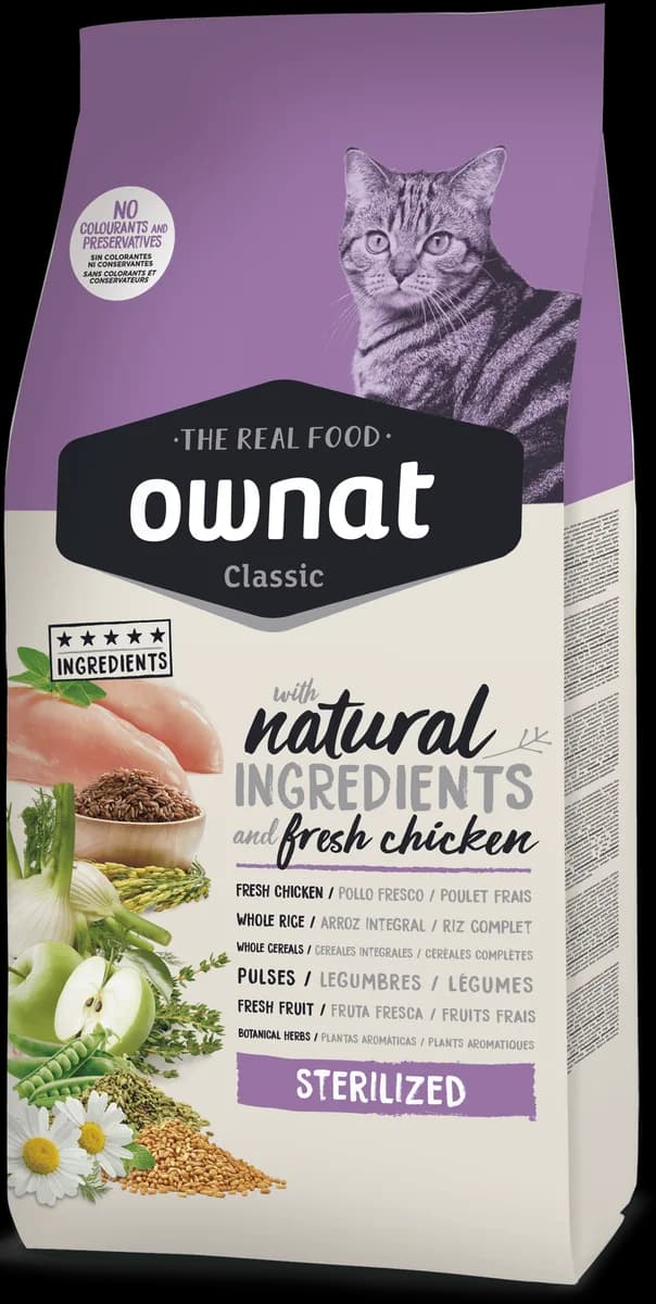 Pienso Gatos Ownat Classic Sterilized 4 kg — foto principal