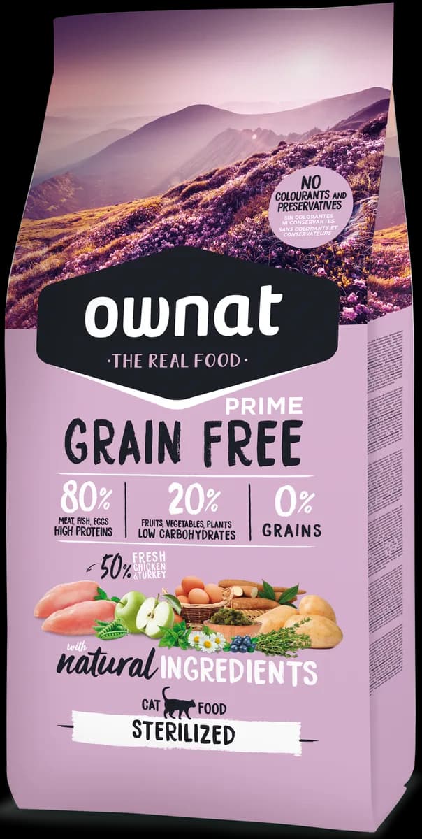 Pienso Gatos Ownat Prime Grain Free Sterilized 3 kg — foto principal