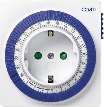 Programador Analogico Diario Compacto 16a 230v/50hz Blanco Coati — foto principal