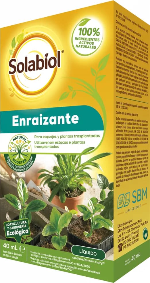 Enraizante Líquido para Esquejes y Plantas Trasplantadas Solabiol 40ml — foto principal