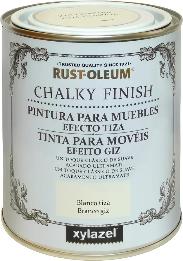 Pintura Xylazel Muebles Tiza Blanco 750 ml — foto principal