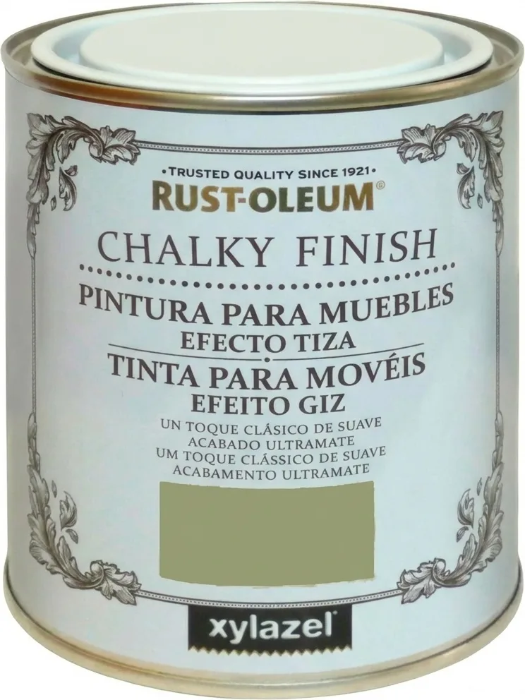Pintura Xylazel Muebles Tiza Verde Salvia 750 ml — foto principal