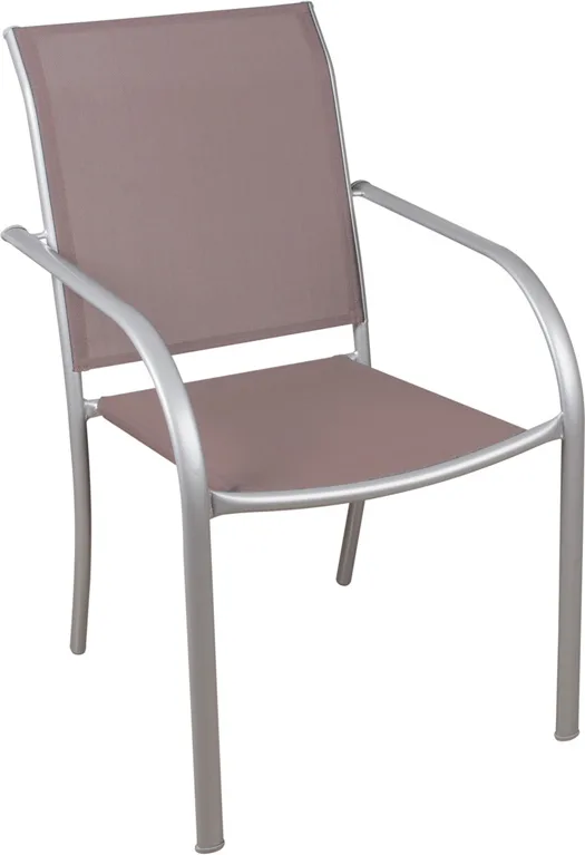 Silla Terraza acero Textilene Taupe — foto principal