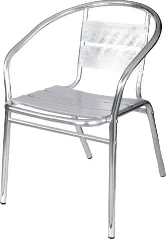 Silla Terraza aluminio con Brazos Apilable — foto principal