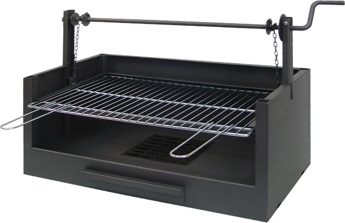 Cajon Barbacoa con Elevador y Parrilla Cincada 73x40x50 Cms. — foto principal