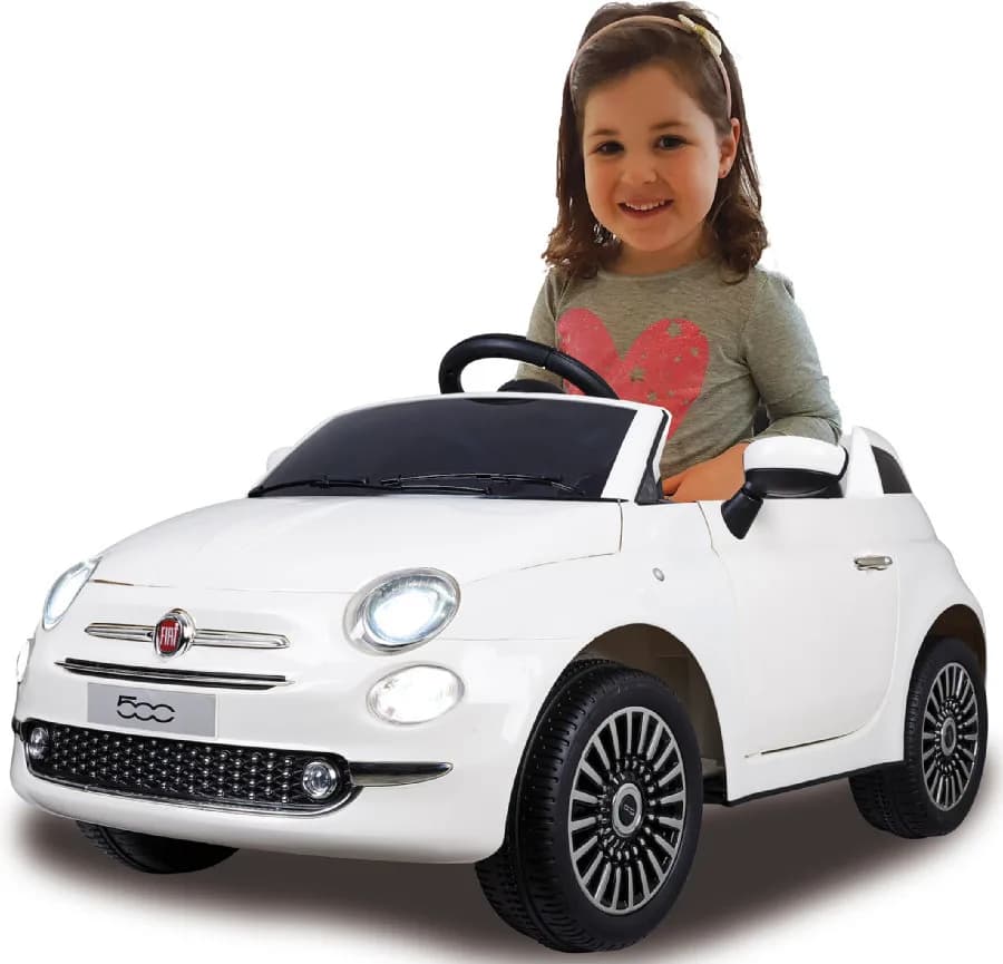 Coche Electrico Infantil Fiat 500 Blanco12v — foto principal