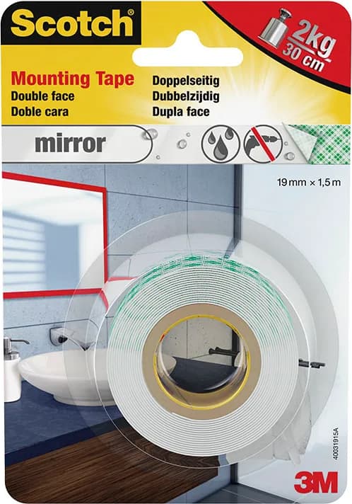 Cinta D/cara Mirror Mounting 19mmx1,5m — foto principal
