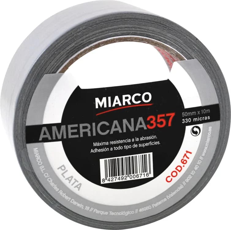 Cinta Americana Multiuso 50mm 10mt. Gris — foto principal