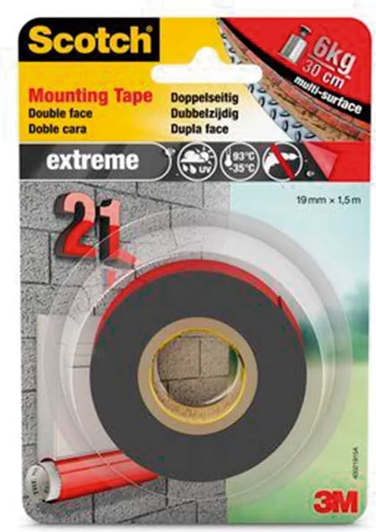 Cinta D/cara Extreme Mounting 19mmx1,5m — foto principal