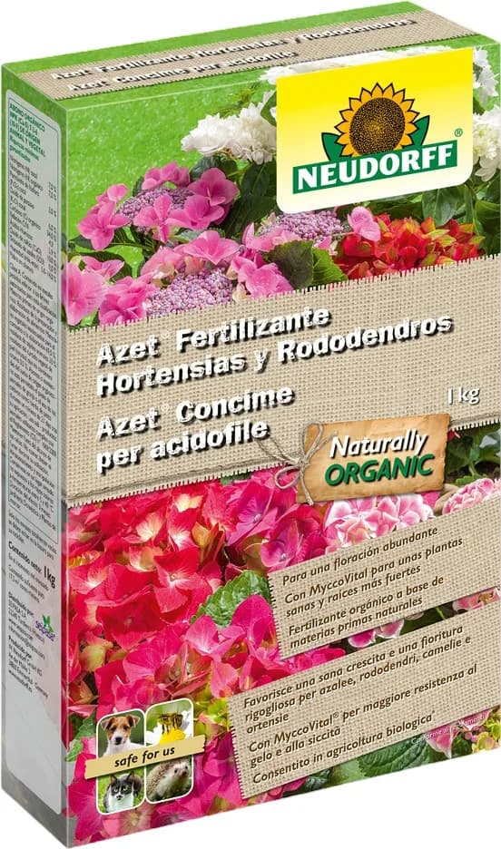 Azet Fertilizante Organico Hortensias y Rododendros 1 kg — foto principal