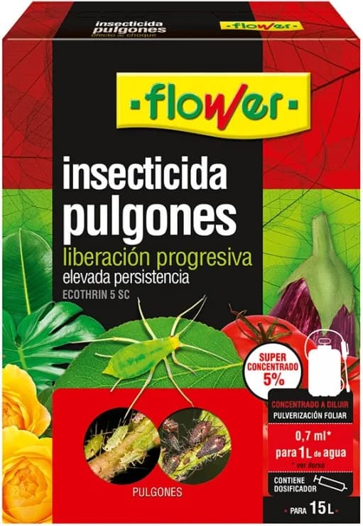 Insecticida Esfenvalerato Antipulgones Flower 10 ml — foto principal