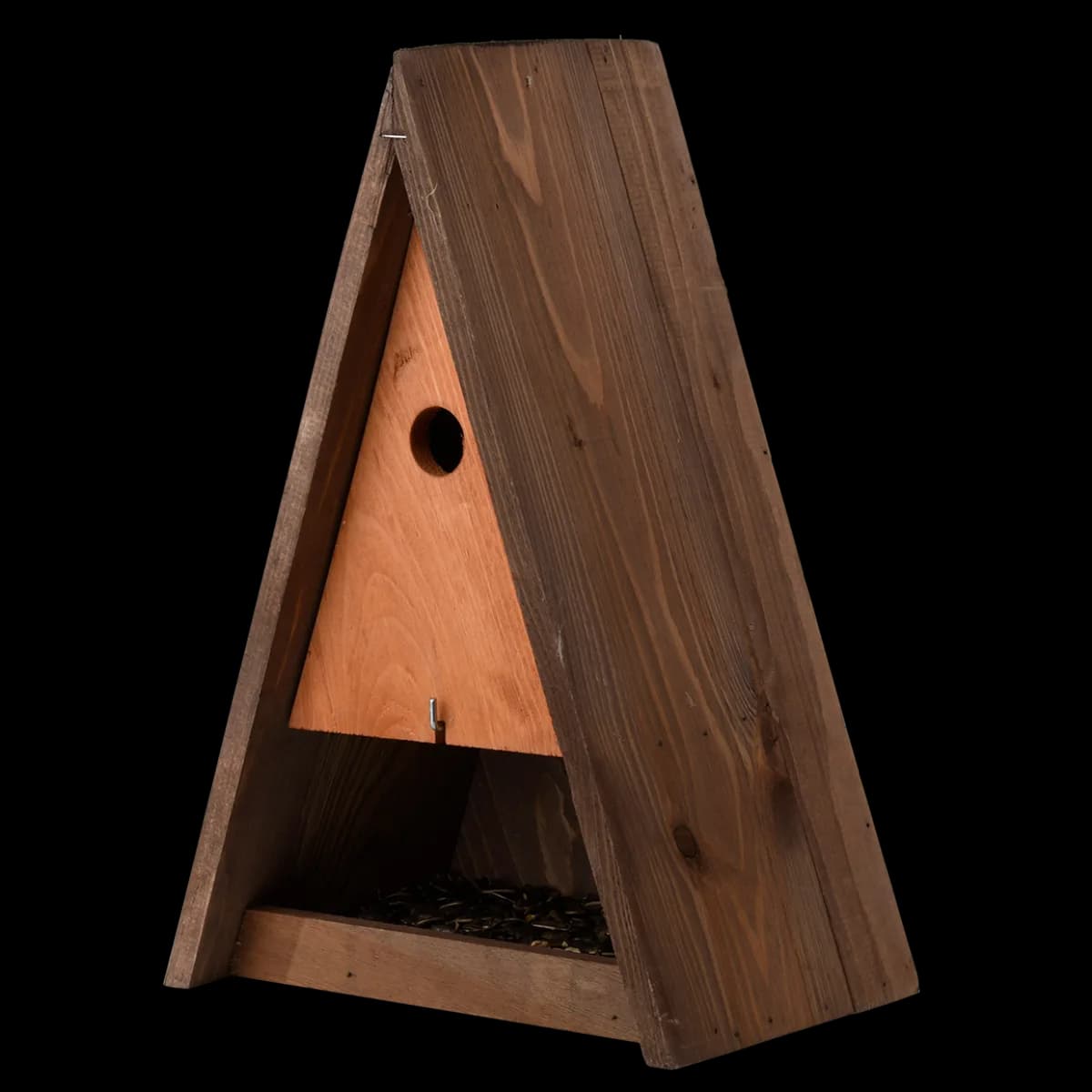 Casita Triangular para Pajaros con Comedero — foto principal