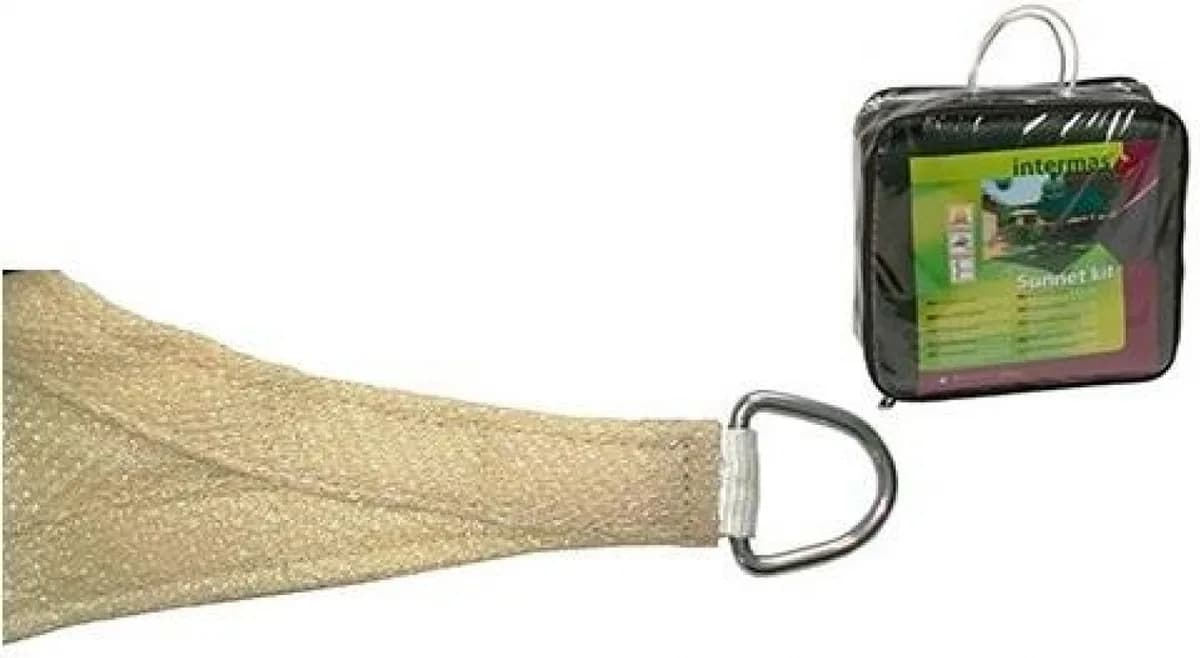 Kit SunNet Malla Sombreado Beige Cuadrada 3,6x3,6 m — foto principal