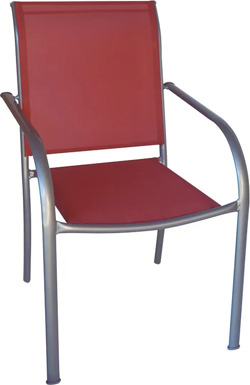 Silla Acero Textil Serie Brasil Terracota — foto principal