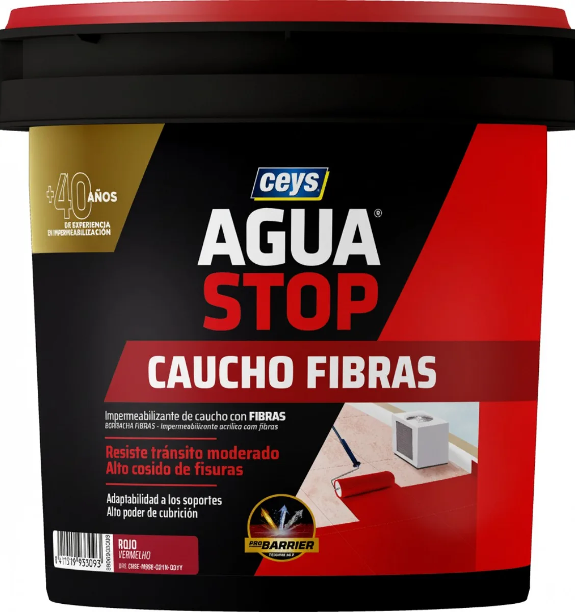 Aguastop Caucho Fibras Rojo 1 Kg — foto principal