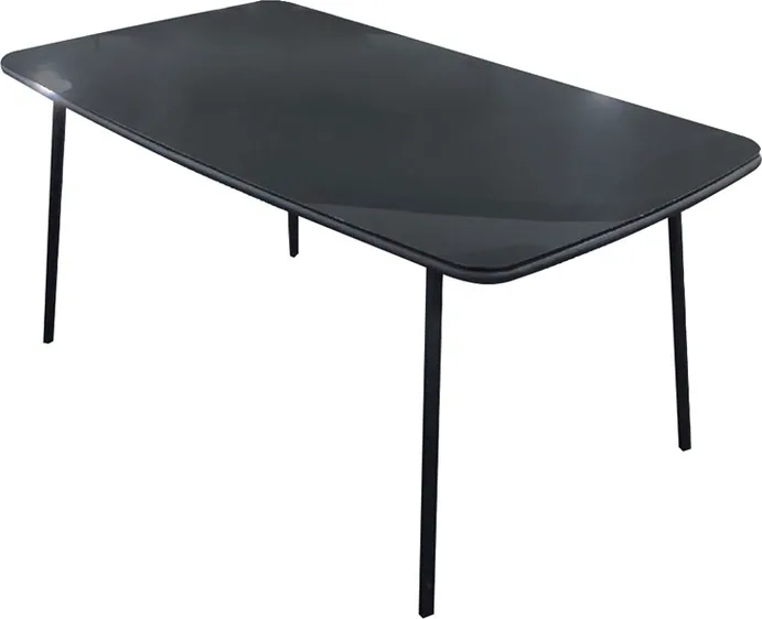Mesa Jardin Acero/Cristal Dublin 160x90 cm — foto principal