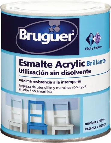 Esmalte Acrílico Brillante Blanco Permanente Bruguer 750ml — foto principal