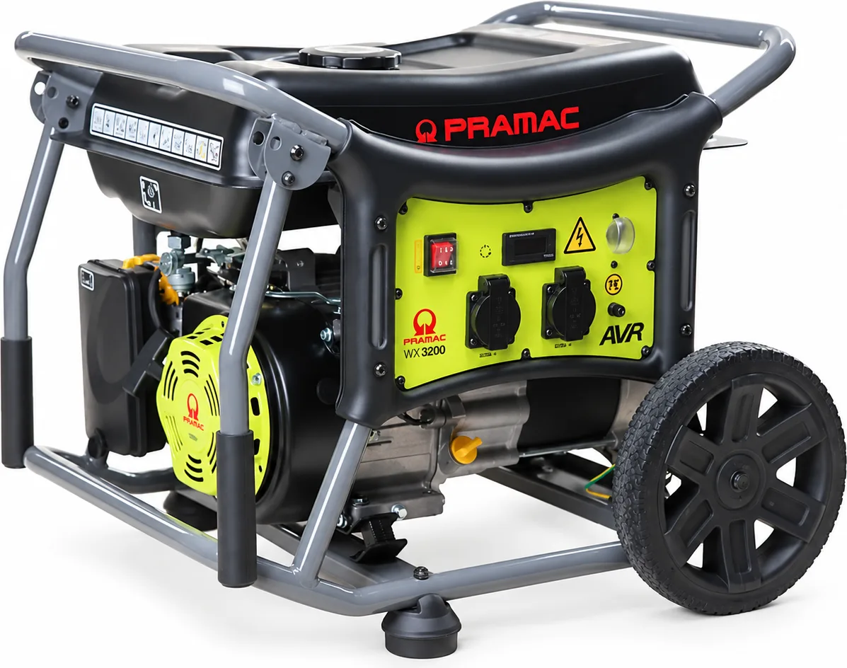 Generador de gasolina Pramac WX3200 · 2.450 W · arranque manual — foto principal