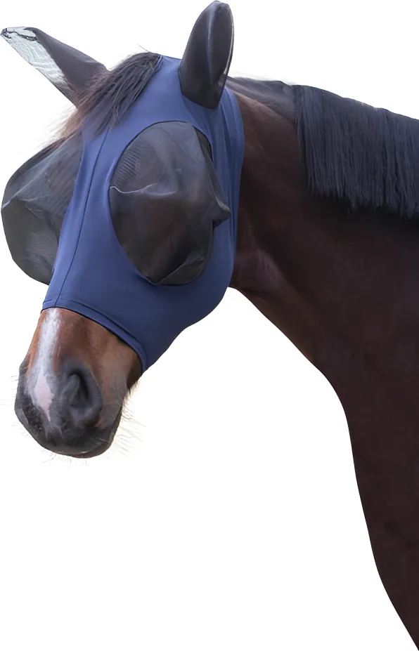 Mascara anti moscas caballos FinoStretch azul Cob — foto principal