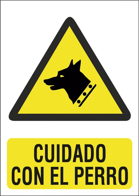 Señal "Cuidado con el perro" 210x297 — foto principal