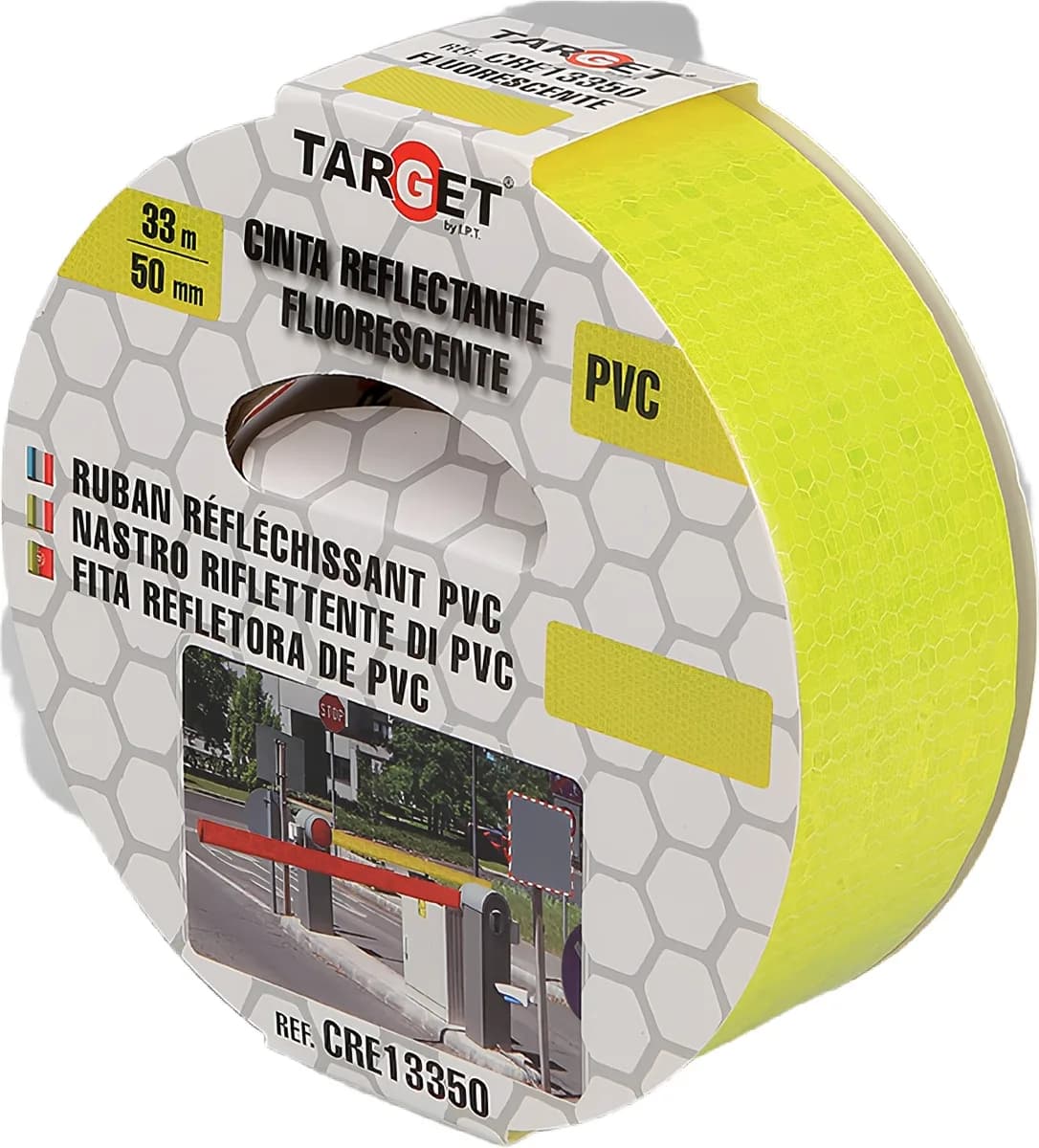 Cinta Reflectante Fluorescente 33m x 50mm — foto principal