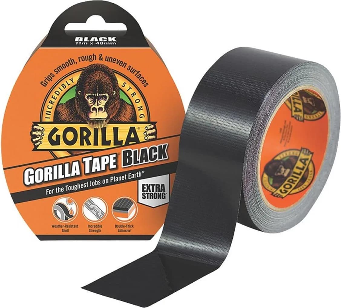 Cinta Americana Negra Gorilla 32m x 48mm — foto principal