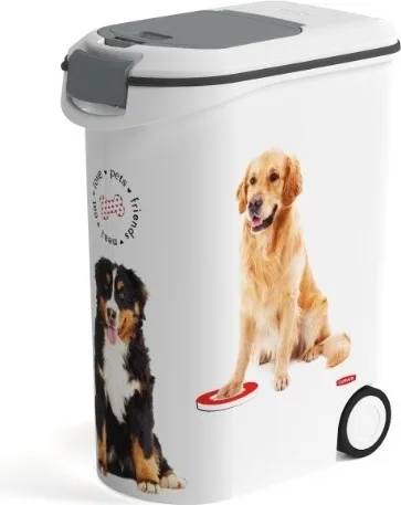 Contenedor para pienso perros con ruedas 12kg 35 litros — foto principal