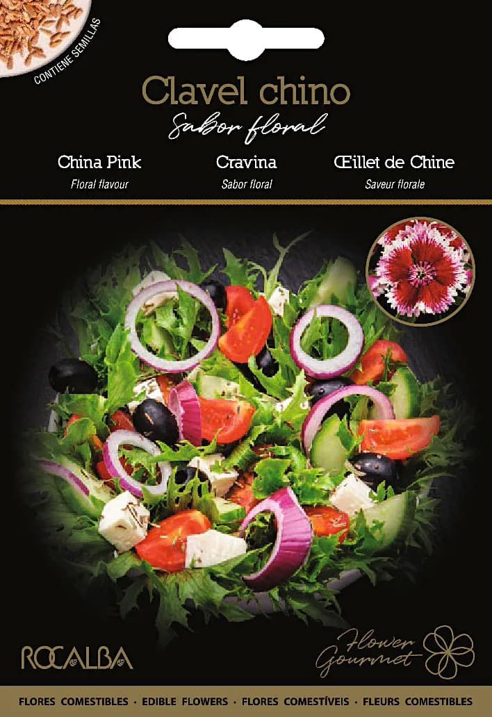Semilla Flor Comestible Clavel Chino — foto principal