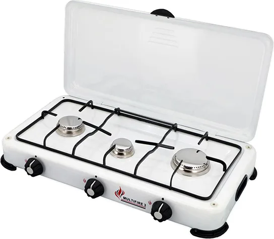 Cocina Portatil Gas 3 Fuegos — foto principal
