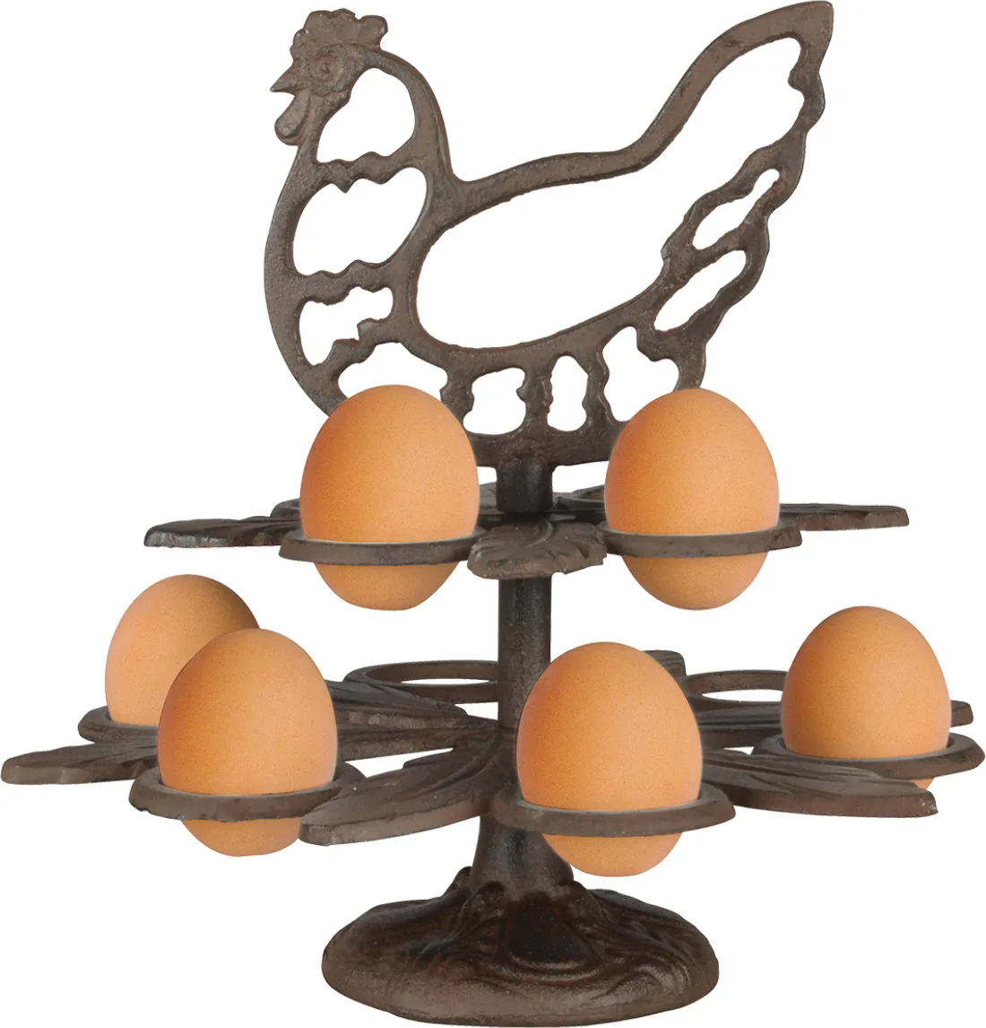 Huevera de Hierro Fundido Retro Gallina — foto principal