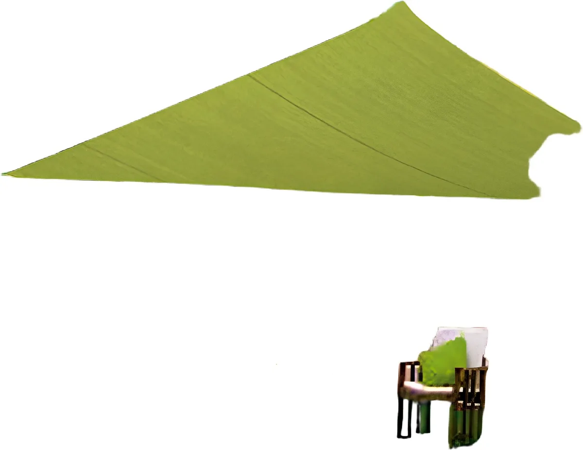 Toldo Vela Impermeable 5x5x5m Verde Claro — foto principal