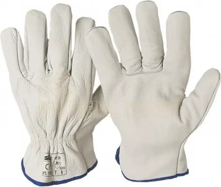 Guante Piel Flor Vacuno Blanco T7 — foto principal