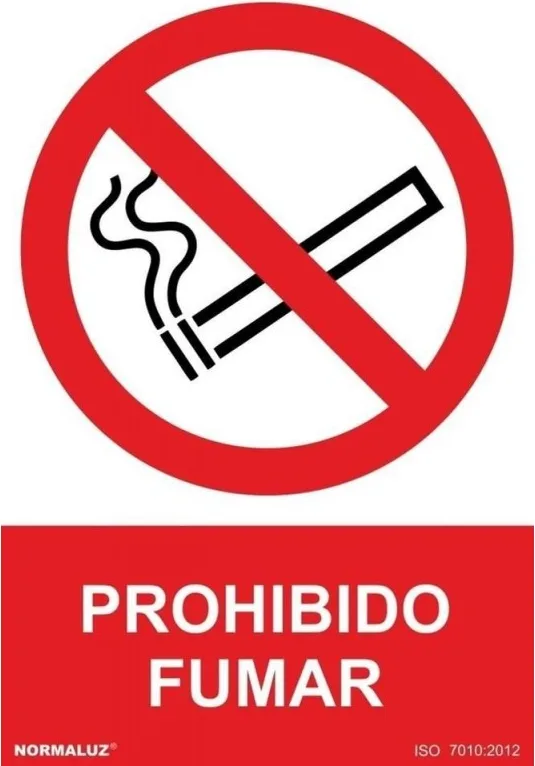 Señal Prohibido Fumar PVC 0,7mm 300x400mm — foto principal