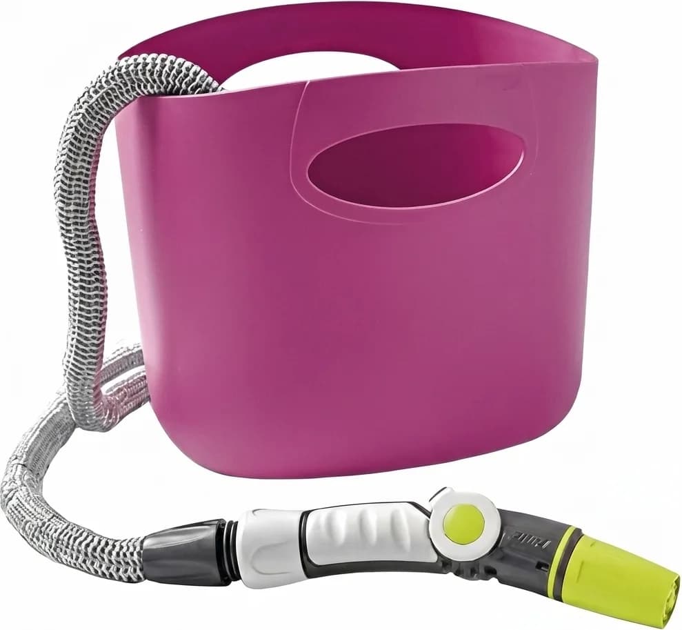 Kit Manguera Extensible Aquapop 15 mt Rosa — foto principal