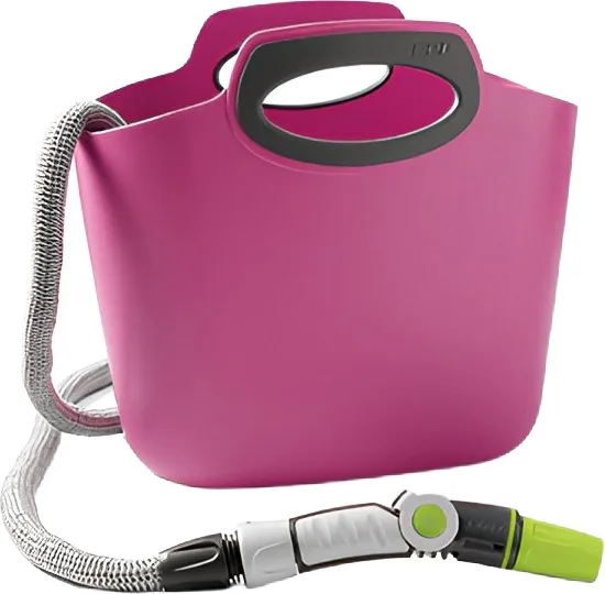Kit Manguera Extensible Aquapop 30 mt Fucsia — foto principal
