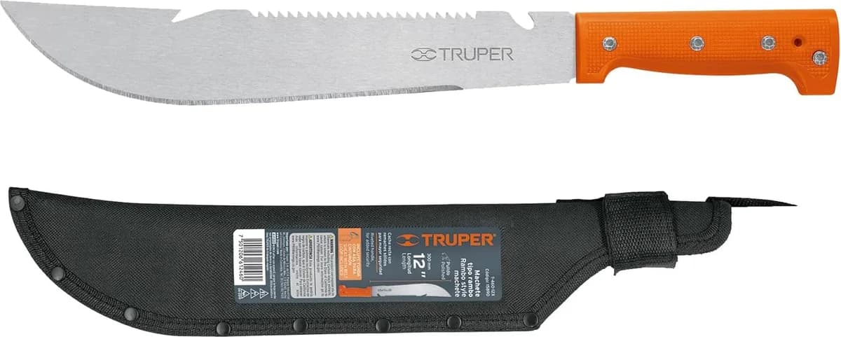 Machete Rambo con Funda Hoja de 31cm Multiuso Truper T460 — foto principal