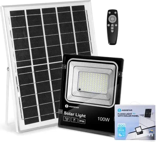 Foco Led con Panel Solar 100W — foto principal