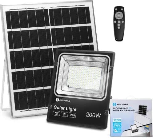 Foco Led con Panel Solar 200W — foto principal
