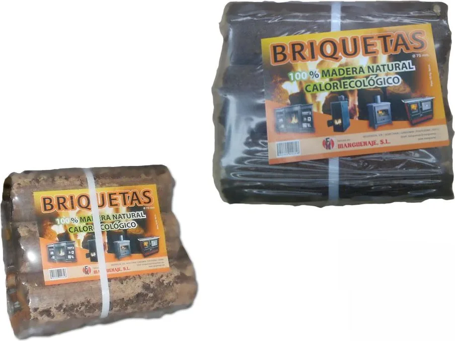 Briqueta Madera Manguenaje Ø75mm 10 Kg — foto principal