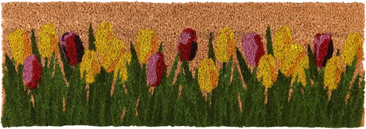 Felpudo Fibra de Coco Tulipanes — foto principal