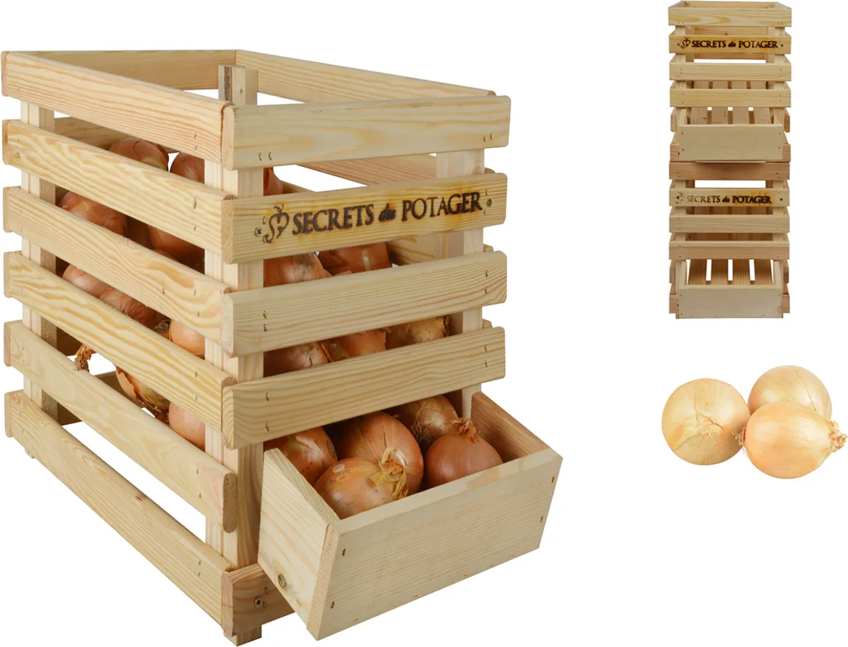 Caja Madera para Cebollas — foto principal