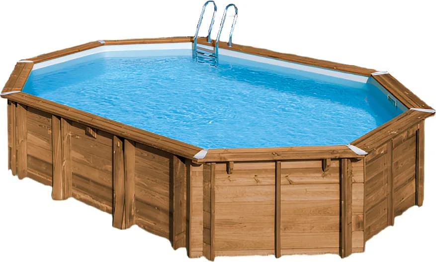 Piscina Sunbay Madera Ovalada 620x395x136 cm — foto principal
