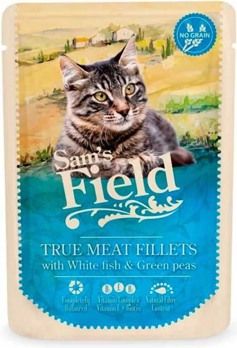 Sam's Field Adult Filetes Pescado Blanco y Guisantes Sobre 85 g — foto principal