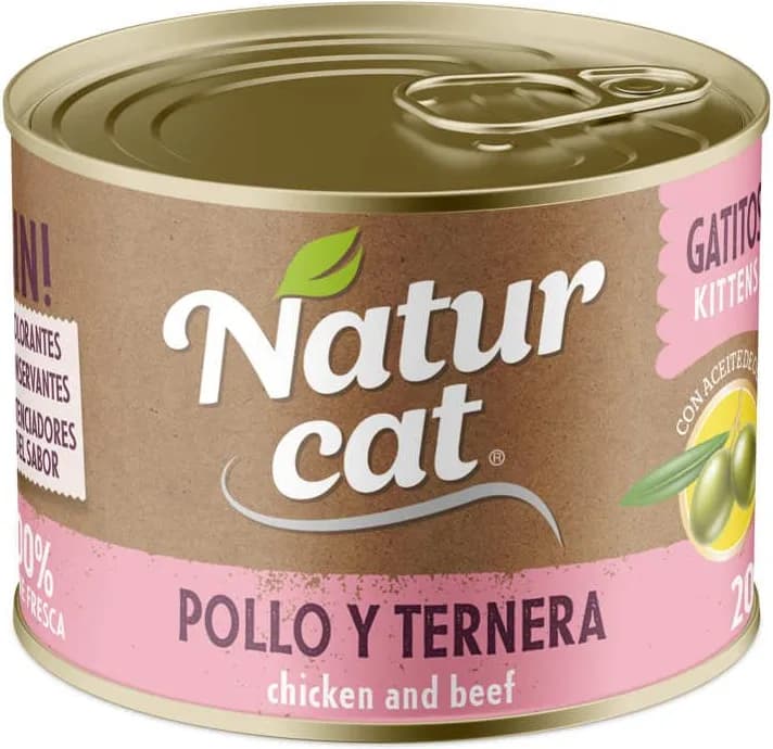 Naturcat Pollo y Ternera Kitten 200 gr — foto principal
