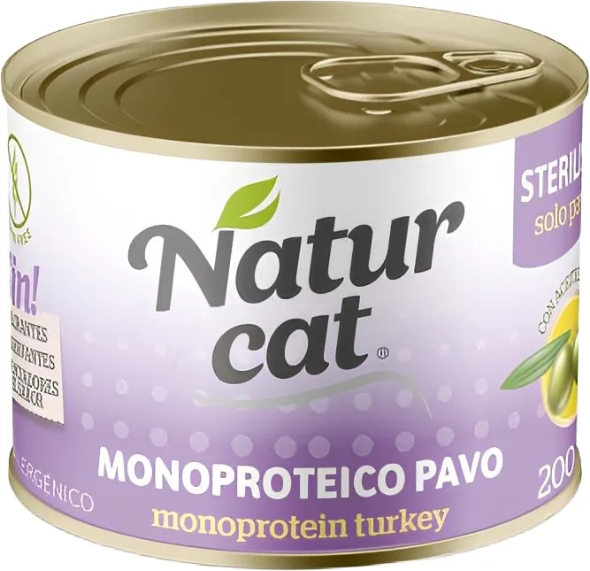 Naturcat Monoproteico Pavo Sterilised 200 gr — foto principal