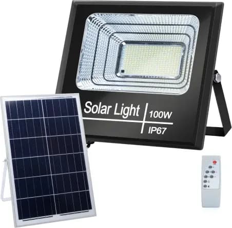 Foco Led con Panel Solar 100W — foto principal