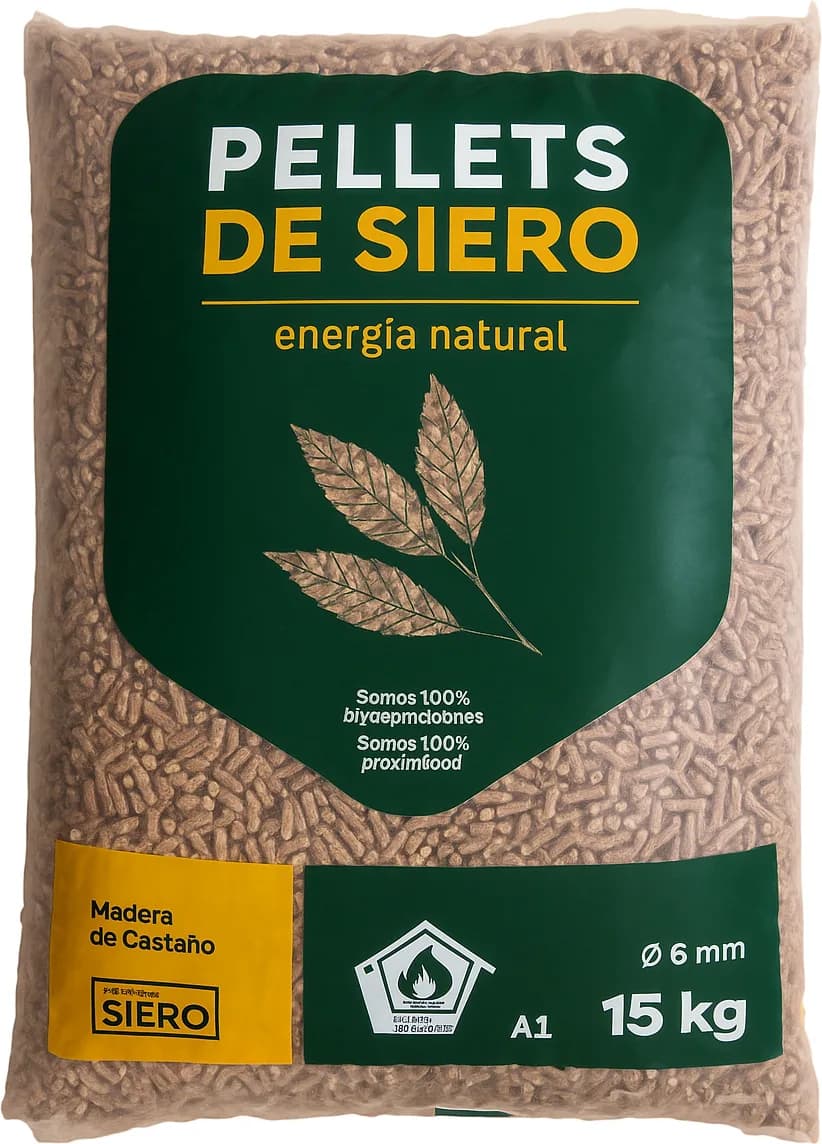 Pellet Castaño Siero 15kg — foto principal